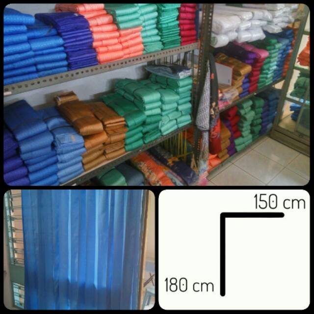 [180 x 150] Gorden / tirai pintu jendela rumah polos minimalis