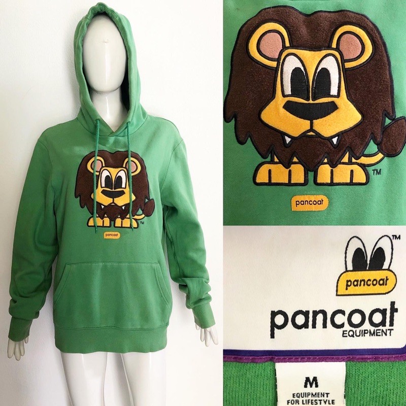 Pancoat pop lion green hoodie jacket jaket