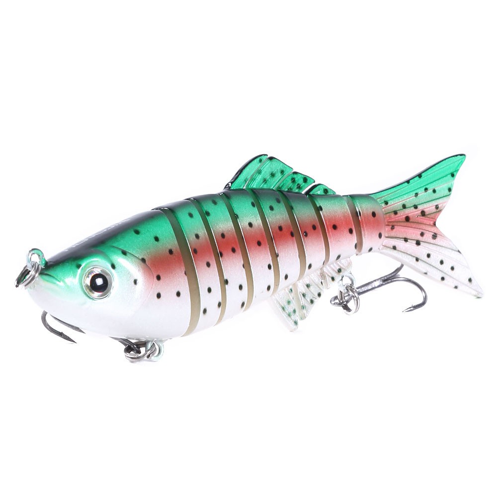 HENGJIA New 1PCS 11cm/22.5g Umpan Pancing Minnow Fishing Lures Wobblers 8 Segments Swimbait Hard Crankbait Fishing Bait Tackle