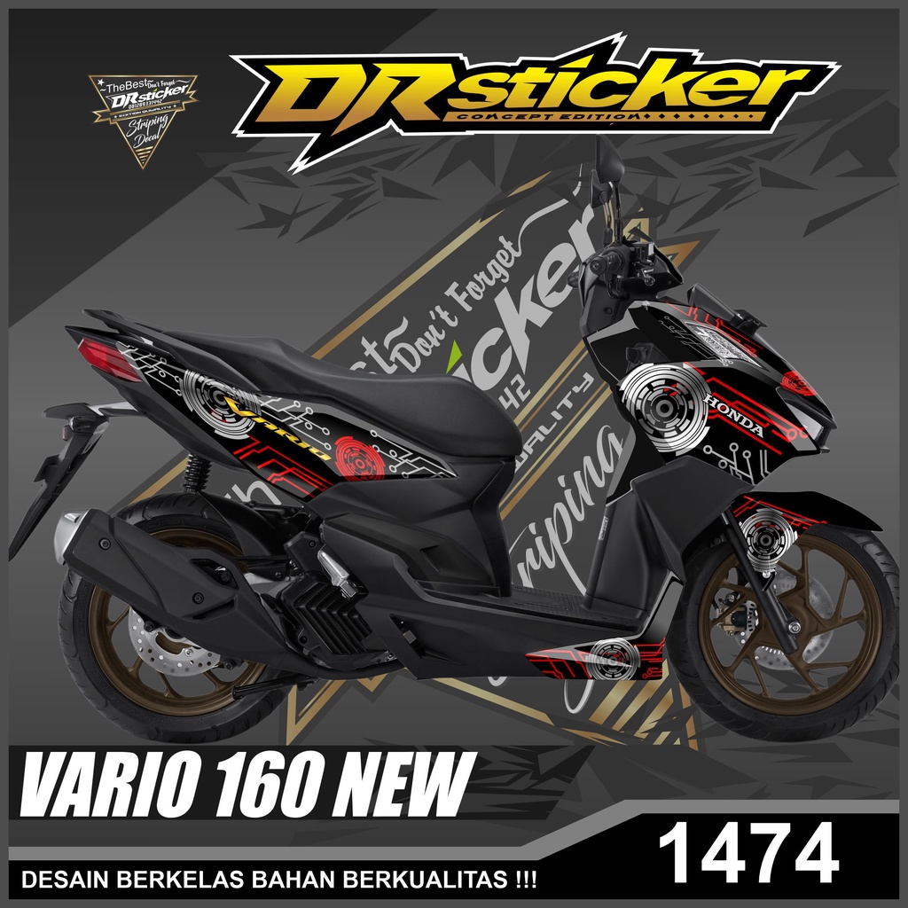 Dekal Sticker VARIO NEW 160 Full Body Stiker Skotlet VARIO Desain Technologi Stiker full body VARIO 