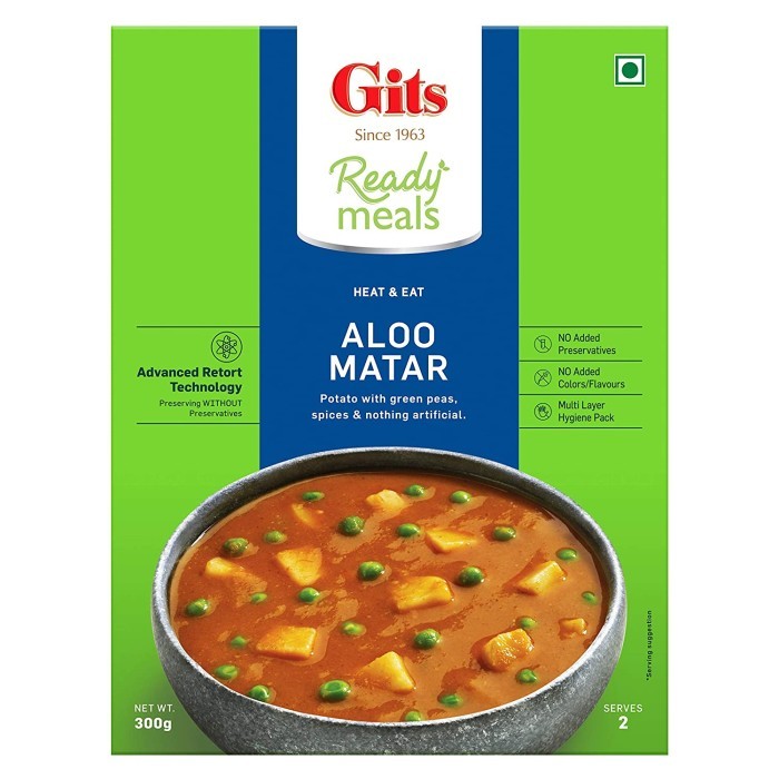 

GITS READY MEALS ALOO MATAR 300 GM