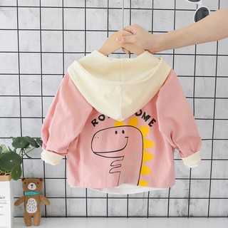  Jaket  Hoodie Desain  Kartun Dinosaurus Gaya Korea untuk  