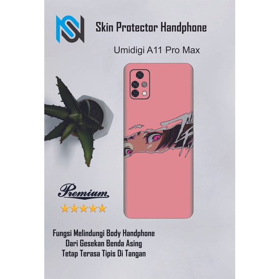 2pcs Garskin HP Umidigi A11 Pro Max Motif wht - Custom motif via chat