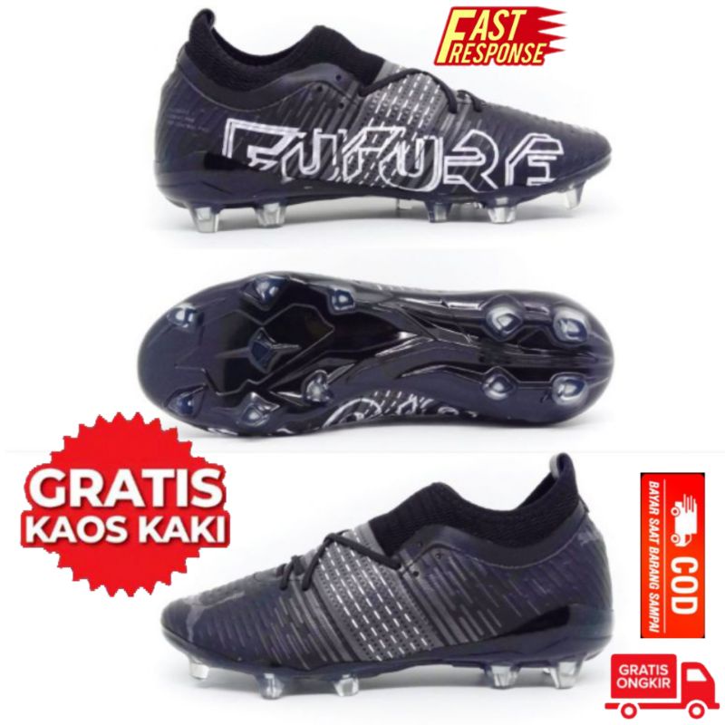 ✅[COD] SEPATU BOLA PUMA BLACK FUTURE|BOLA Puma black future
