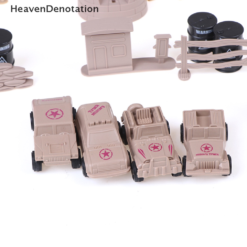 [HeavenDenotation] 260Pcs Plastic Soldier Beach Scene Model 3.5cm World War II Soldier Military Toy