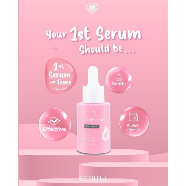 emina bright stuf face serum
