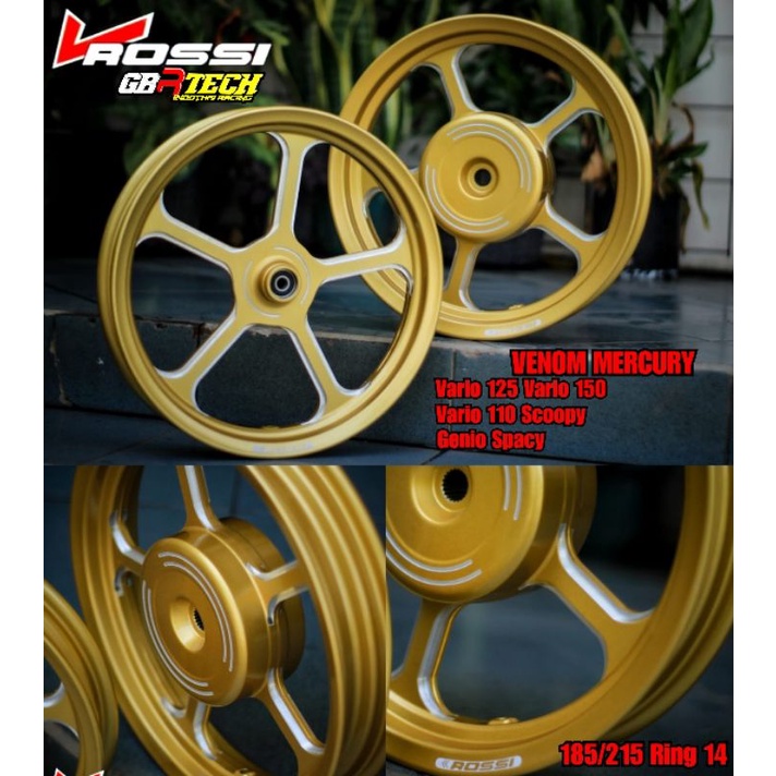 VELG VROSSI VENOM MERCURY PALANG 5 UK 185 215 RING 14 VARIO 125 150 BEAT SCOOPY