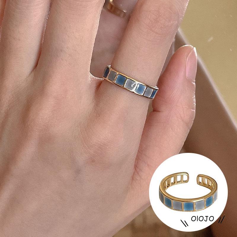 【COD】Cincin Model Terbuka Dapat Disesuaikan Hias Zamrud Untuk Wanita