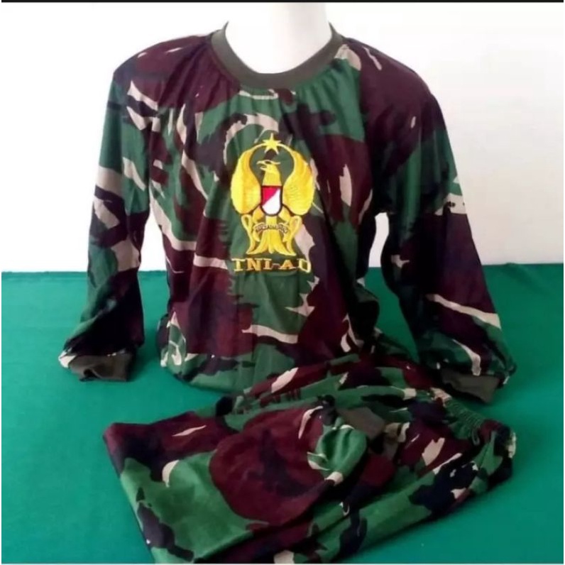 STELAN KAOS ANAK LENGAN PANJANG LORENG ARMY