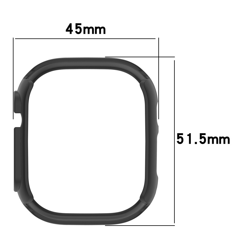 Btsg Smartwatch Bumper Cover Untuk iOS Watch8 Ultra 49mm Pelindung Frame Untuk Case Hous