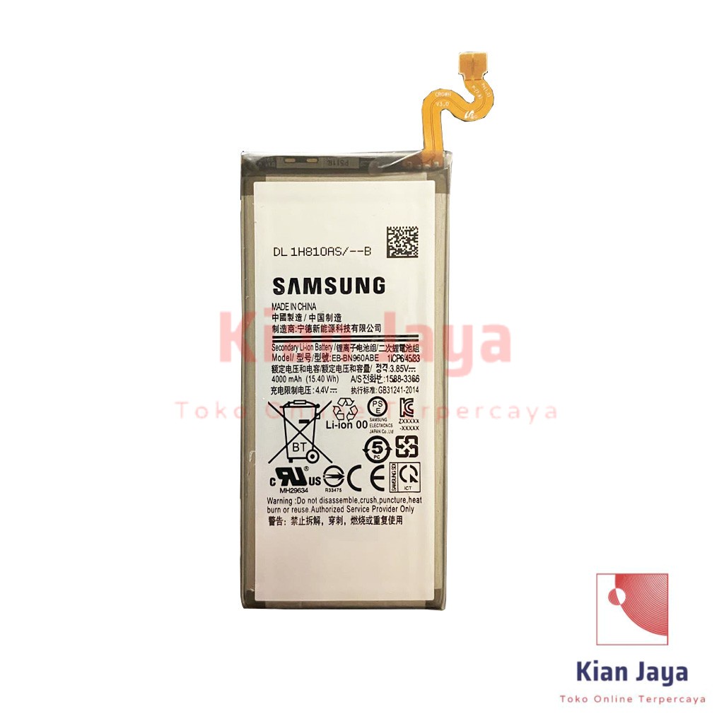 Baterai Samsung Galaxy Note 9 N960G N960 Original OEM Batre Batrai Battery Hp EB-BN960ABE Ori