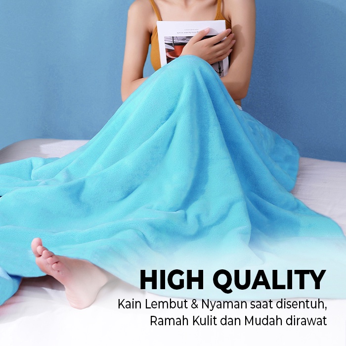 Selimut Tidur Polos Selimut Dewasa Tebal High Quality Ukuran 125cm X 175cm 100% Bahan Polyester Selimut TIdur Hangat Murah Berkualitas | HK-310