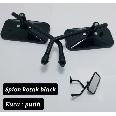 Spion Kotak HONDA Model CB Spion Kotak Chrome Black Spion Motor CB Spion Klasik Variasi Berkualitas