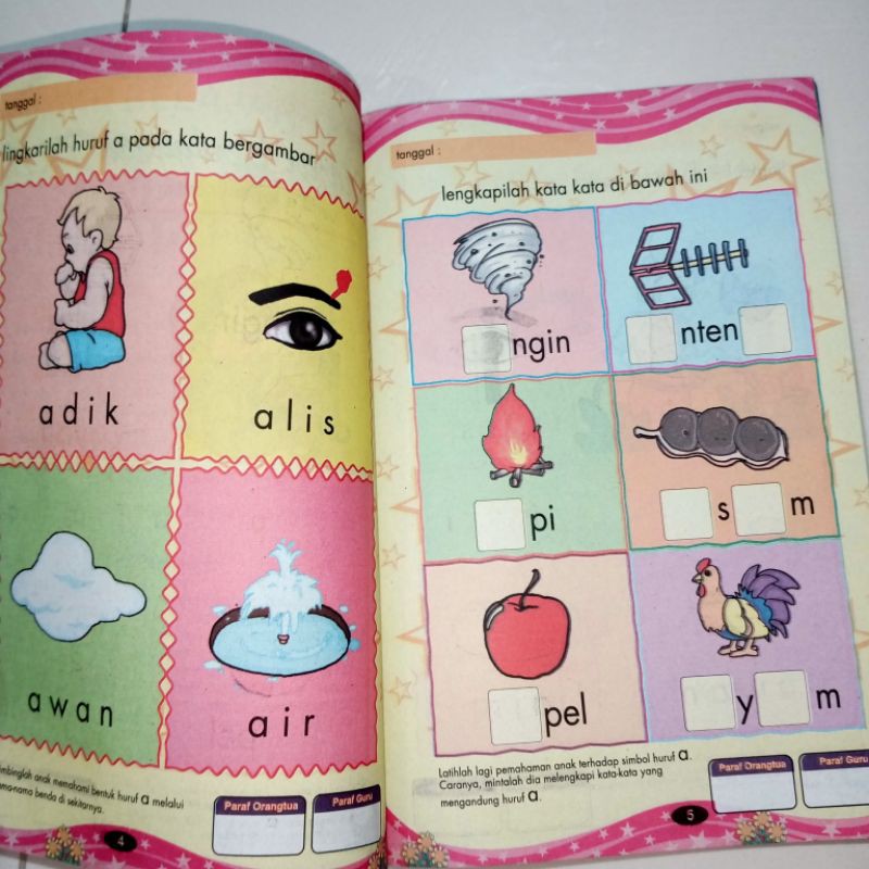 BUKU PINTAR BELAJAR TK A full colour