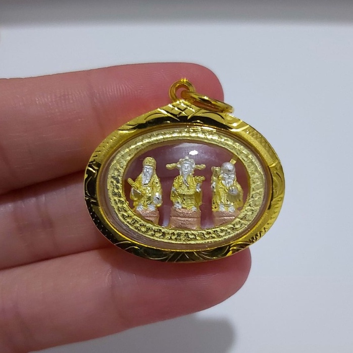 Liontin Dewa Fu Lu Shou / Cai Zi Shou / 3 Bintang Dewa Keberuntungan