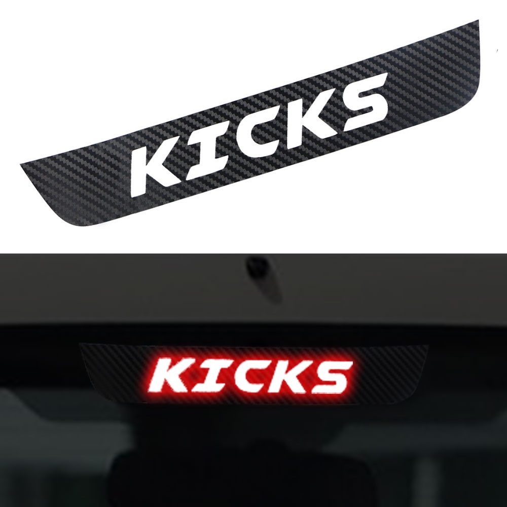 Stiker Lampu Rem Mobil Bahan Serat Karbon Untuk Nissan Kicks 2017 2018 2019 2020 2021