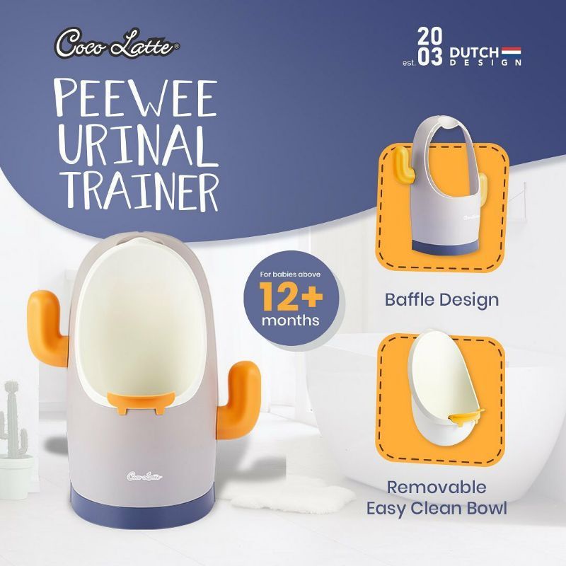 Pispot Toilet Training Cocolatte PeeWee (Training Urinal Urinoir)  Tempat Pipis Anak Laki