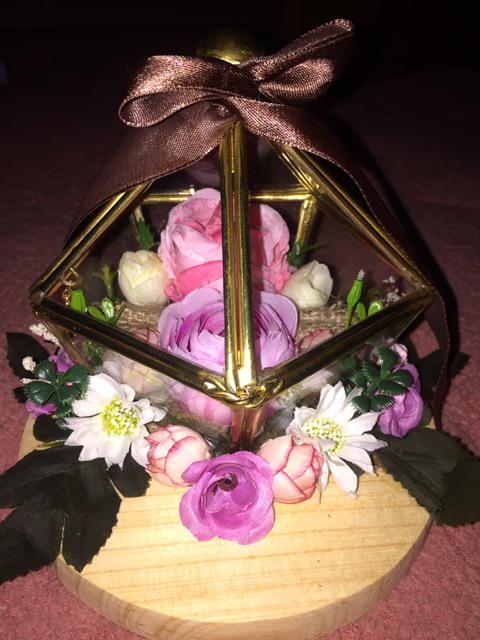 Ring Bearer, Kotak Cincin, Kotak Mahar, Ring Box, Terrarium With Red Rose.