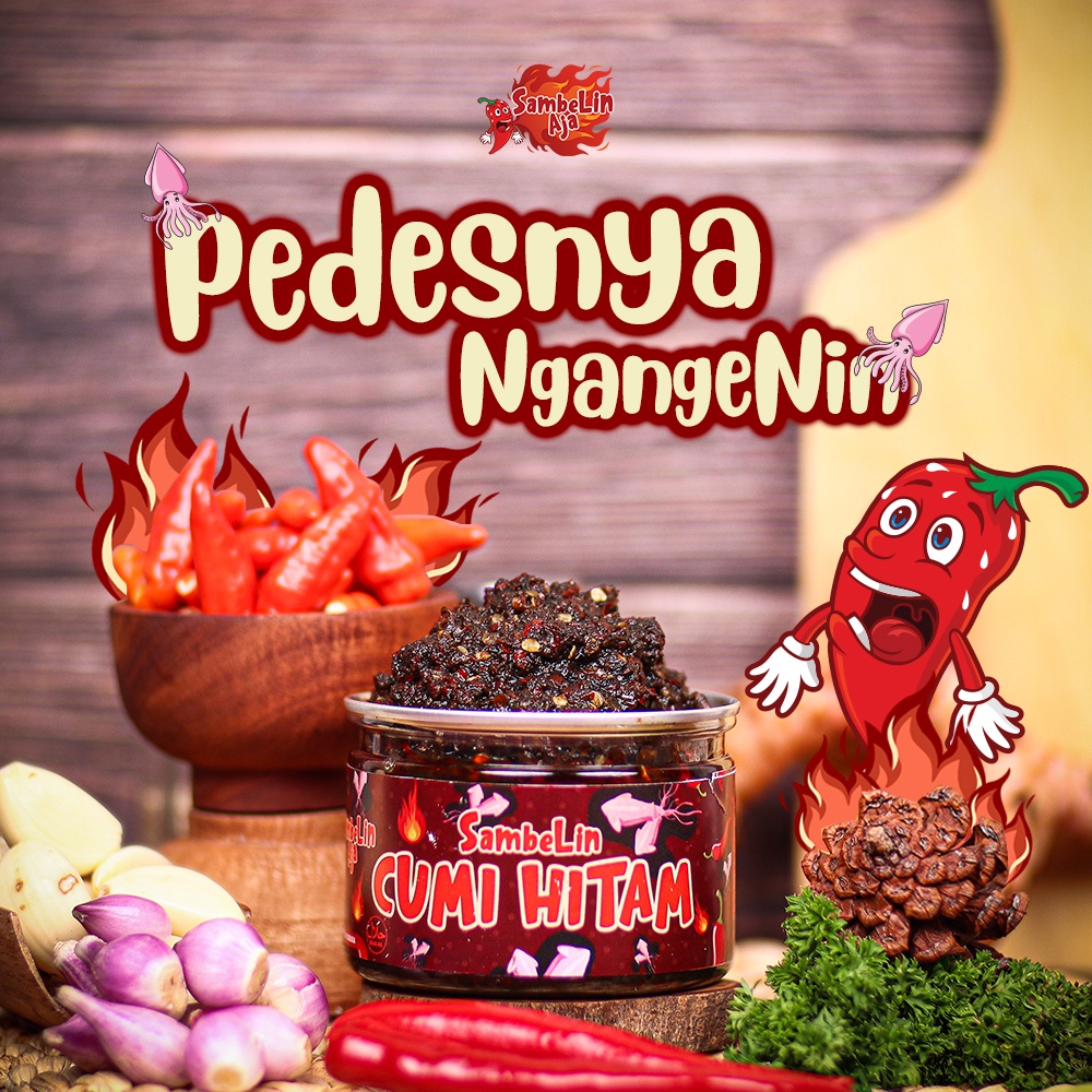 

Sambelin Cumi Hitam / Sambal Rumahan / Sambal Enak (200gram)