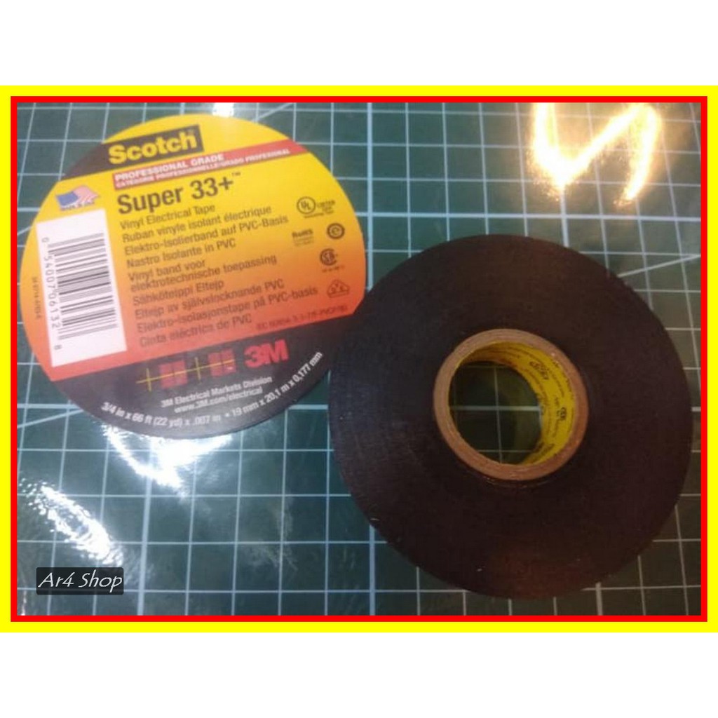 Electrical Tape - 3M Scotch - Scotch Super 33 Plus Vinly Electrical Tape 33 Plus