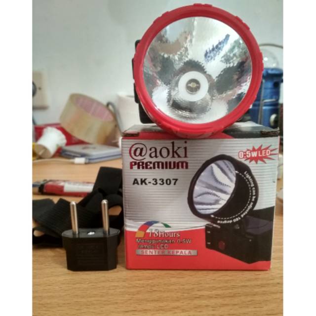 SENTER KEPALA HEADLAMP AOKI PREMIUM AK-3307