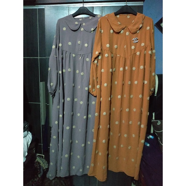 gamis pom pom gamis crinkle