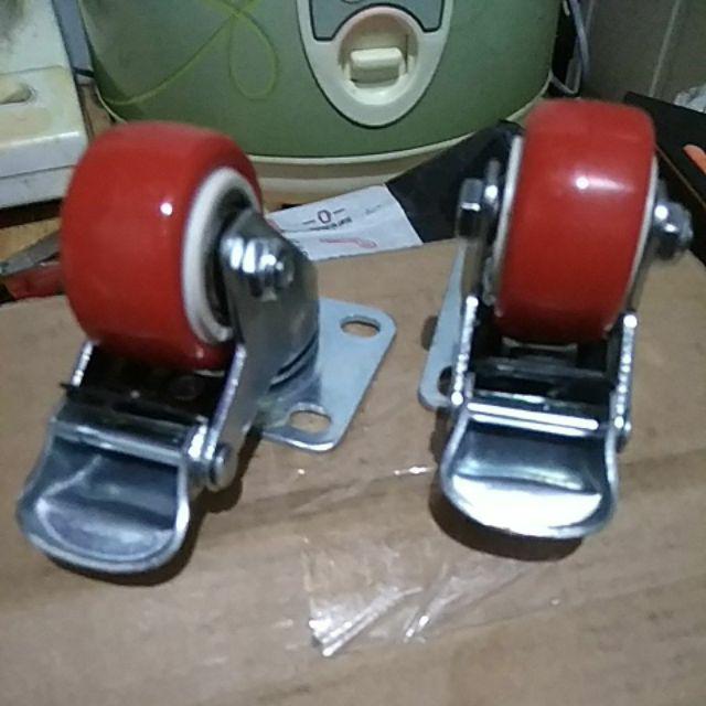 Roda Poliurethane / Pu Heavy Duty 1.5 40 Mm Hidup + Rem  Roha Hd