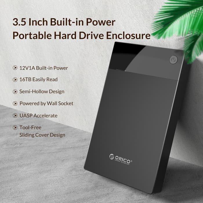 ORICO 3599U3 3.5-Inch Portable Hard Drive Enclosure