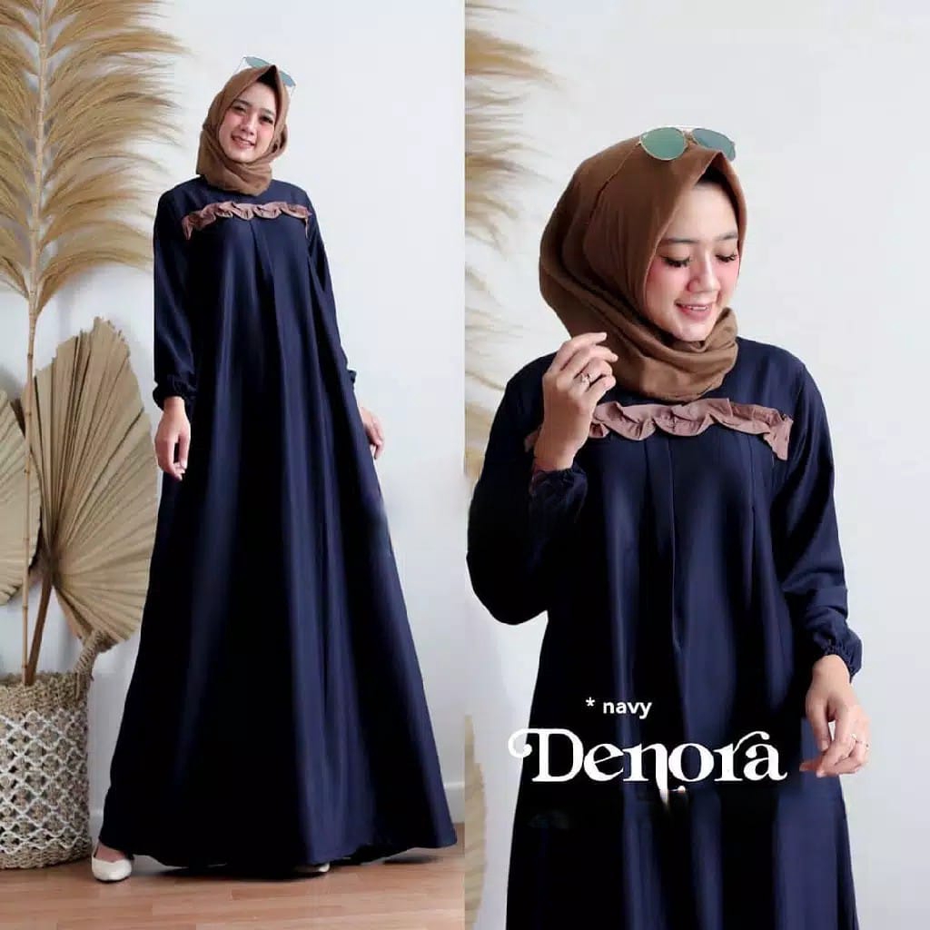 BUY 1 GET 1 | DENORA DRESS BIG SIZE - Ukuran S M L XL XXL XXXL 5L - BAJU GAMIS JUMBO R_PROJECT