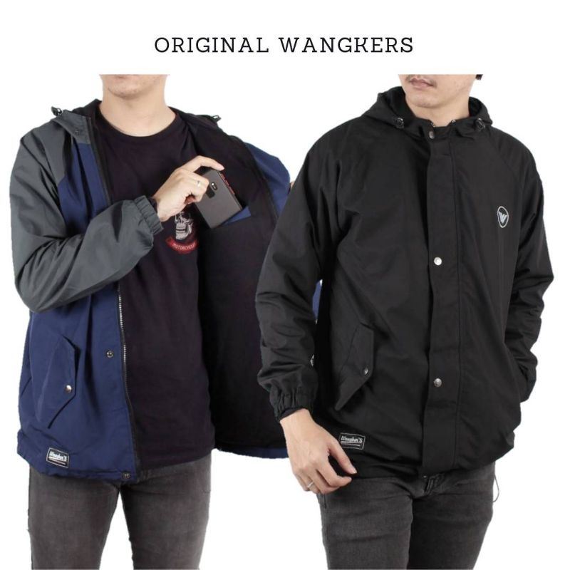 [WANGKER'S Original] Jaket Pria Casual Simple Outdoor Kombi 2D Waterproof