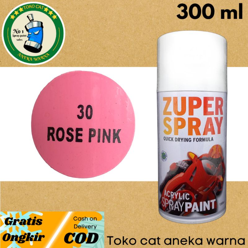 cat semprot 300cc rose pink zuper spray produk dari rj london spray paint pilok pilox