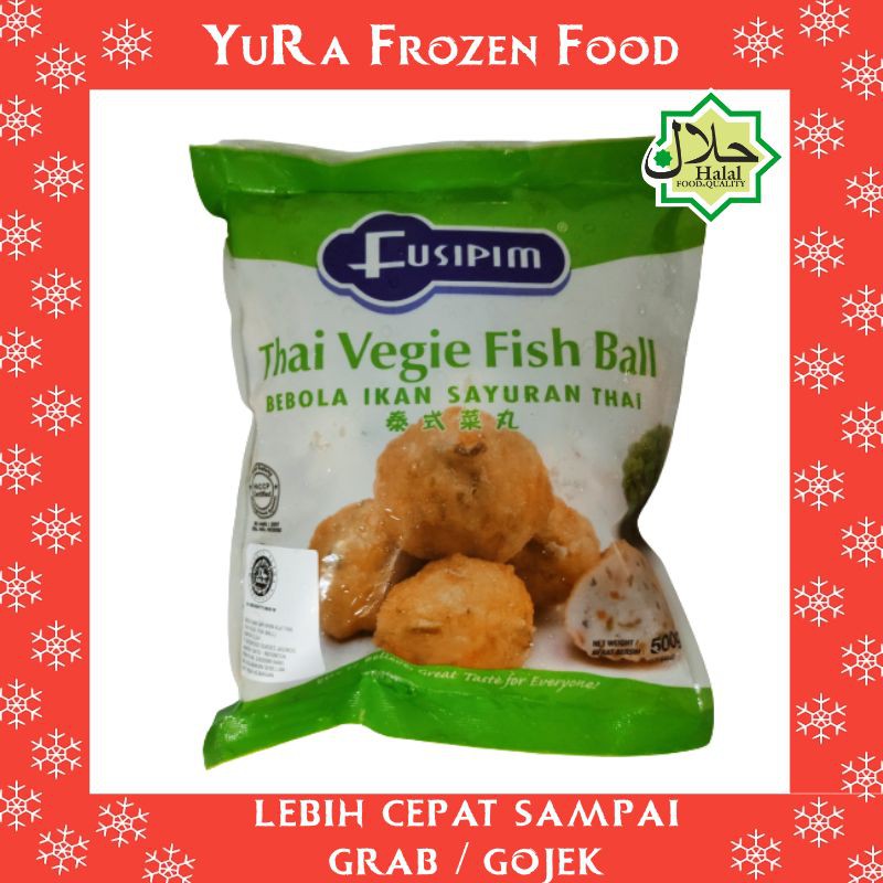 

Thai Vegie Fish Ball FUSIPIM Bakso Ikan Sayur 500 gr