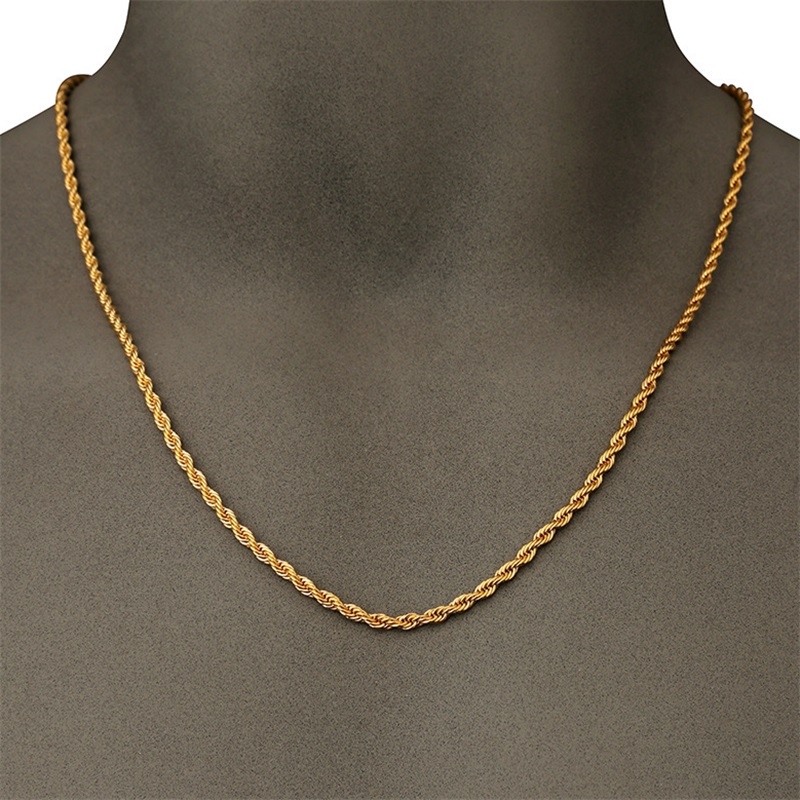 Niuniu Kalung Rantai Bahan Stainless Steel Gaya Hip Hop