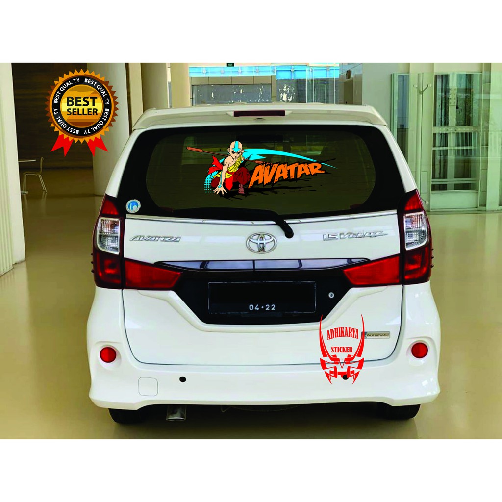 STIKER MOBIL AVATAR STIKER KERETA KACA MOBIL BELAKANG CALYA AGYA BRIO AVANZA XENIA RUSH TERIOS SEDAN