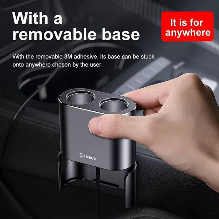 Baseus Car Charger Dual Output Socket - Dual USB cigarette Lighter Port