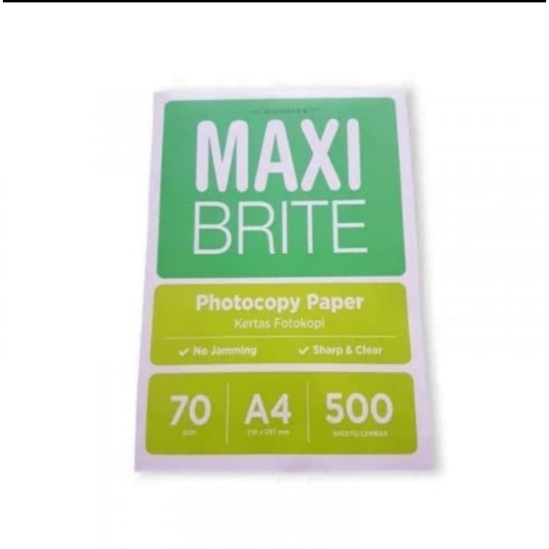 Kertas Hvs Maxi Brite A4 70Gsm