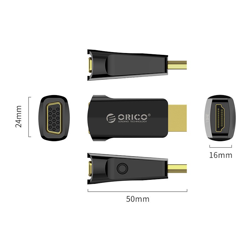 ORICO XD-HLFV HDMI to VGA Audio &amp; Video Convertor