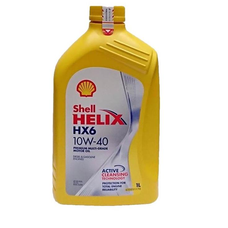 DISKON  7.7 Oli Shell Helix HX6 1 LITER 10w-40 Oil Shell ORIGINAL ASLI ORI HX 6 10 W 40 SHELL 1L 1LT / Oli Shell Helix HX 6/HX 6 [KODE ]