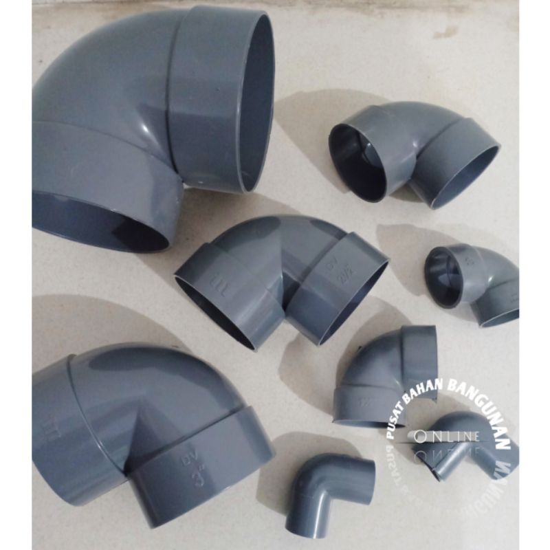 Knee Pipa , Elbow , L Pipa Pvc , sambungan pipa L , KNEE