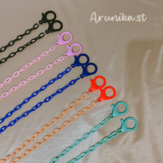 BAJ STRAP MASKER KALUNG MASKER GANTUNGAN MASKER TALI PENGAIT MASKER HIJAB MASK CHAIN MASK LANYARD - SS061