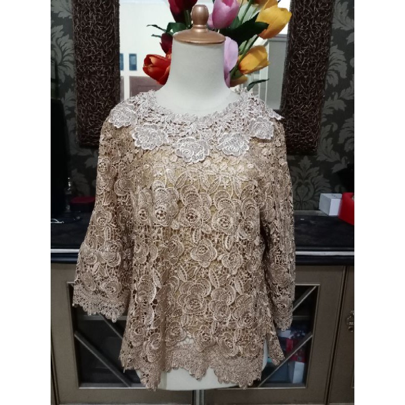 Prelove Abaya Brokat Mewah