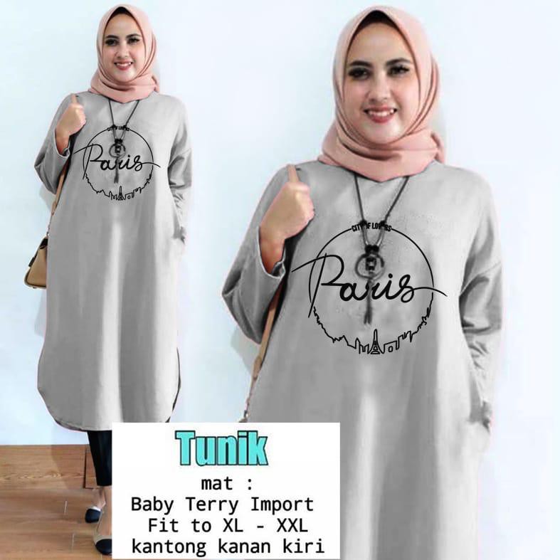 TUNIK PARIS BULAT / TUNIK MAMACHI / TUNIK POLOS/ TUNIK CEWEK / TUNIK PANJANG / TUNIK MOTE / TUNIK MU