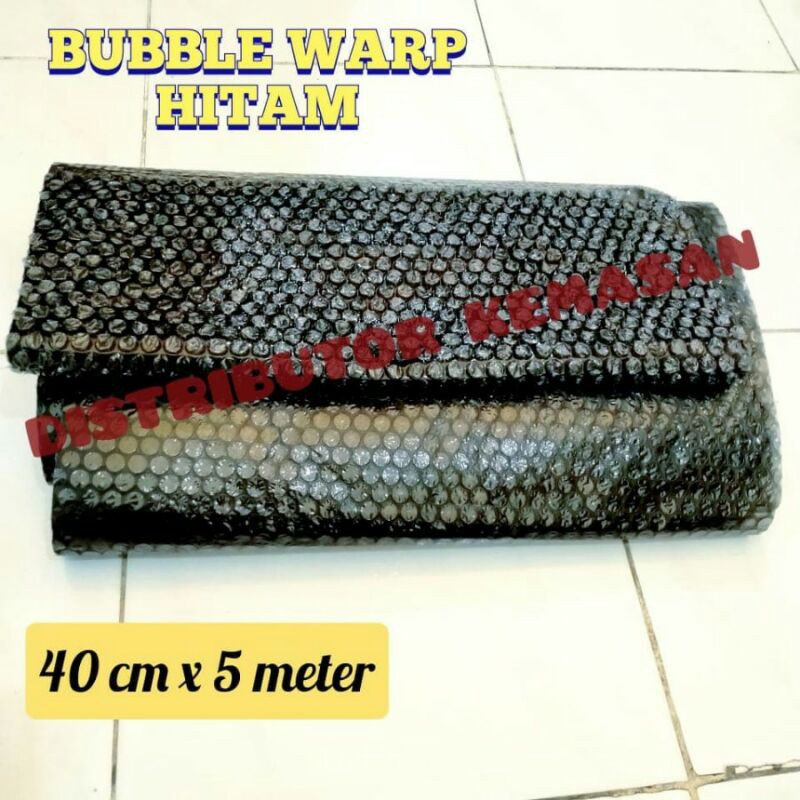 

BUBBLE WRAP HITAM PLASTIK GELEMBUNG POTONGAN PENGAMAN PACKING