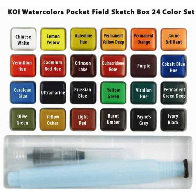 

ITERBARUl Sakura Koi Water Color Pocket Set 24