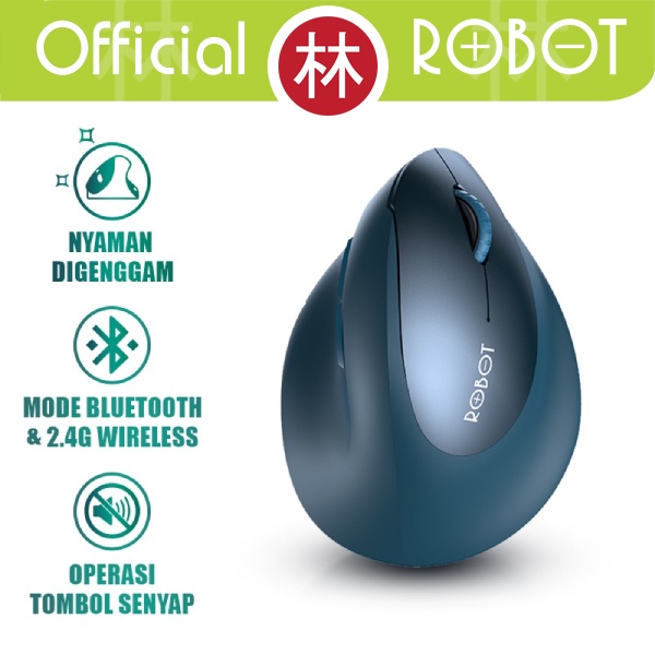 Robot Guru Master 1 Mouse Wireless Bluetooth Ergonomic 2.4G Dual Mode