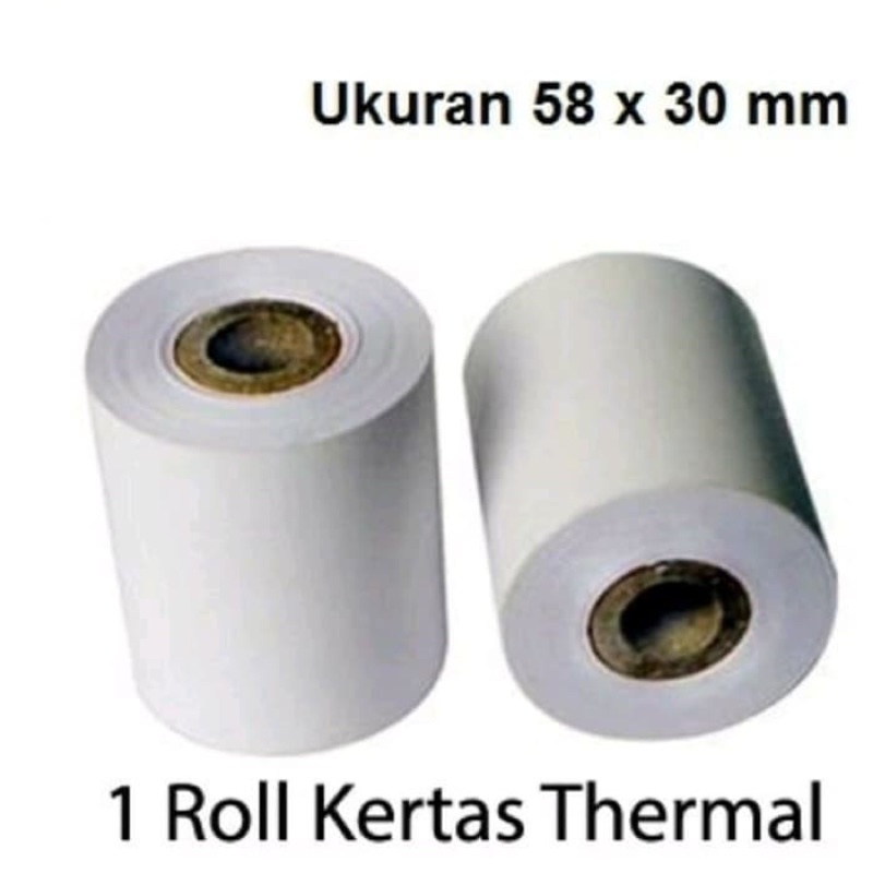 

VSC 58 x 30 Kertas Struk Thermal Paper - EDC /Kertas Mobile Printer (Tanpa Core)