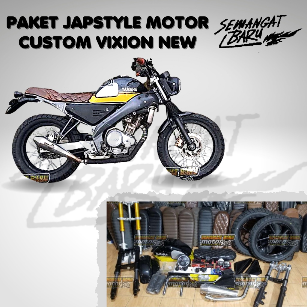 PAKET JAPSTYLE MOTOR CUSTOM VIXION NEW