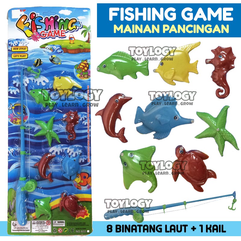  Mainan  Anak Jadul  Pancing Ikan  Fishing Game Pancingan Fish 