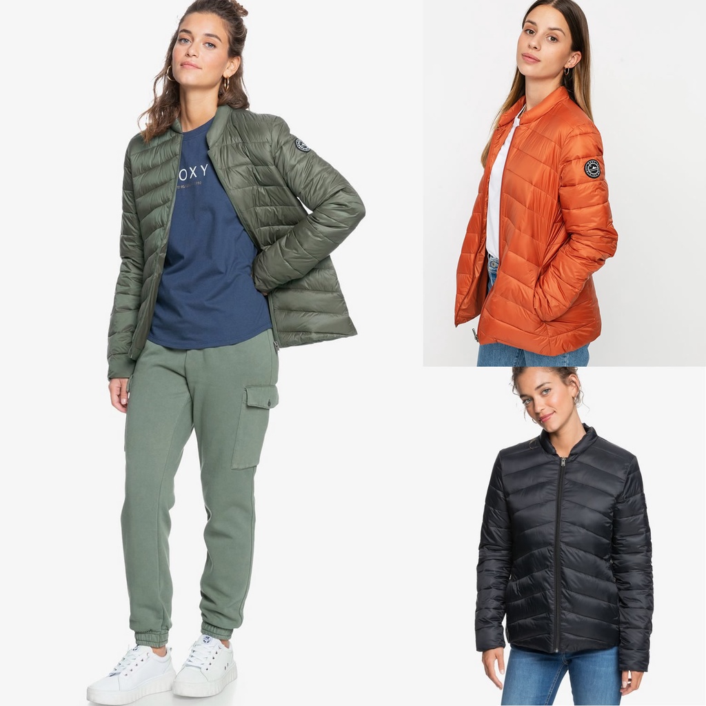 Roxy Wast Radd Lightweighy Packable Padded Jacket For Women fashion jaket wanita // sisa ekspor
