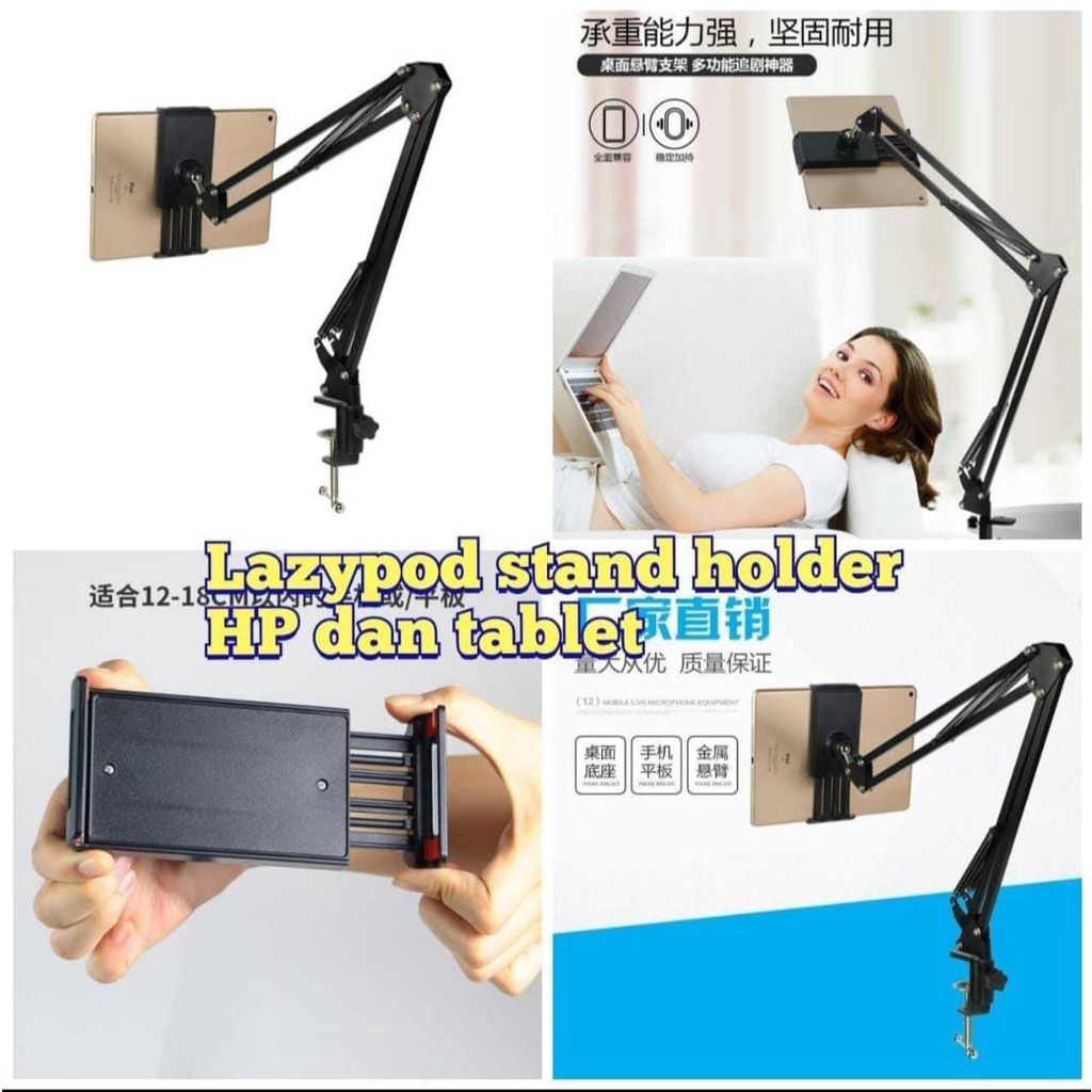 LAZYPOD HP TABLET STAND HANDPHONE TABLET HOLDER